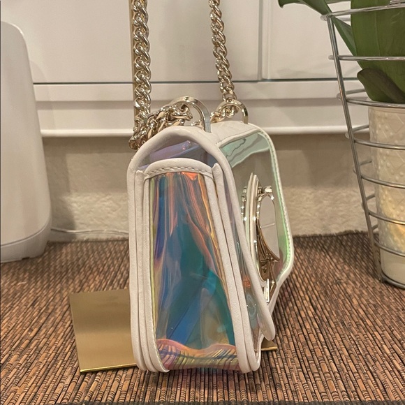Heart Kate Spade White and Iridescent Crossbody Bag - with Turn-Lock - Picture 8 of 14